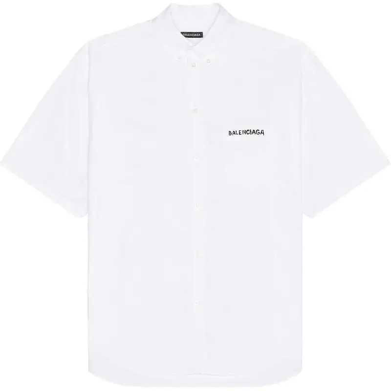 Balenciaga Logo Printed Short Sleeved Shirt