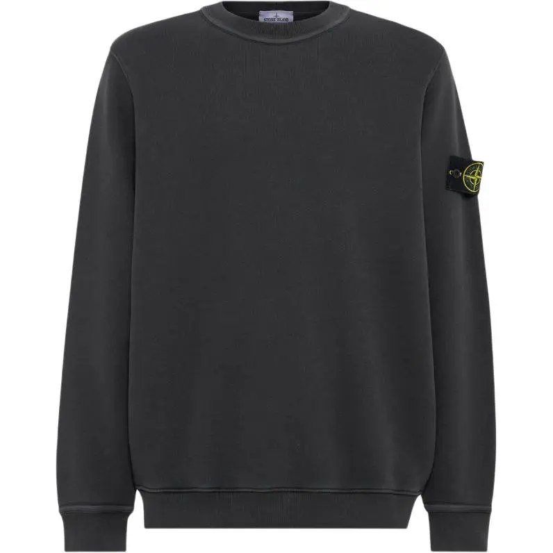 STONE ISLAND Logo Patch Crewneck Sweatshirt