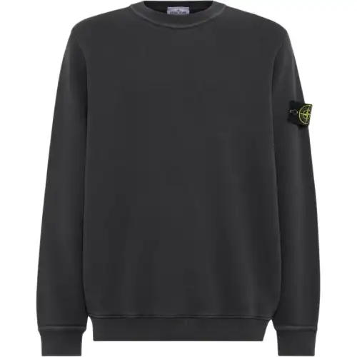 STONE ISLAND Logo Patch Crewneck Sweatshirt