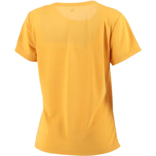 FILA T Shirts Women's Yellow Crew Neck Moderate