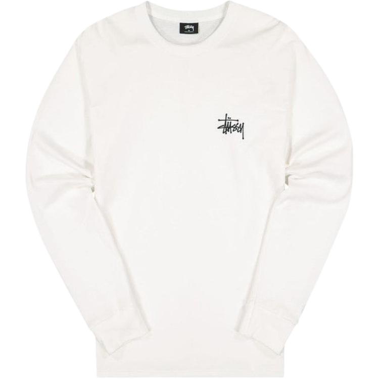 Мужская футболка Stussy Long Sleeve (белая)