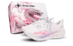 Li Ning MINE JUMP 2.0 V2 Cushioning Breathable Low top Casual Running Shoes Women's White Pink