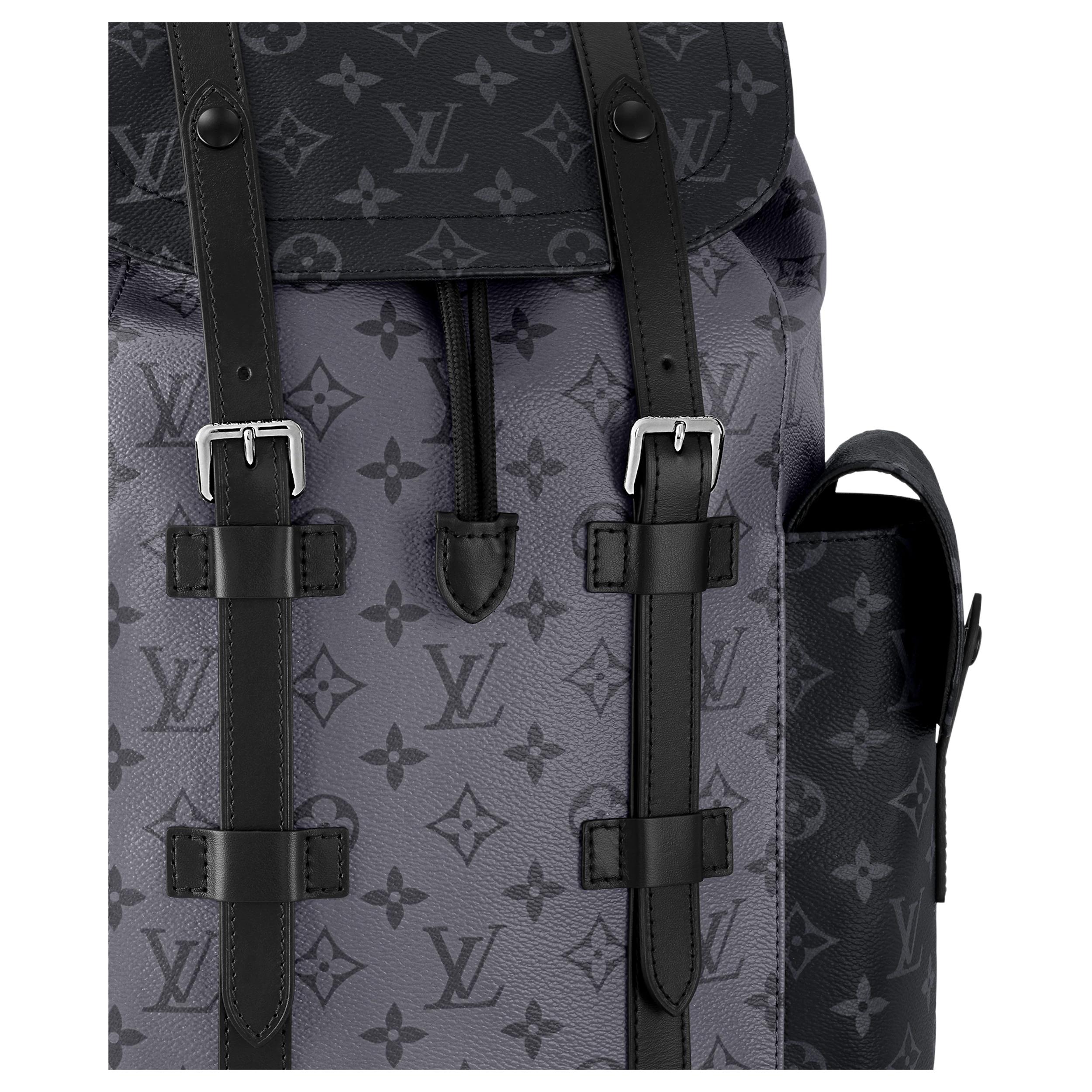 Мужской рюкзак Louis Vuitton CHRISTOPHER MM (черный) — фото 10