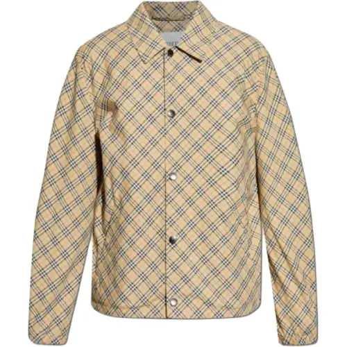 Burberry checked overshirt