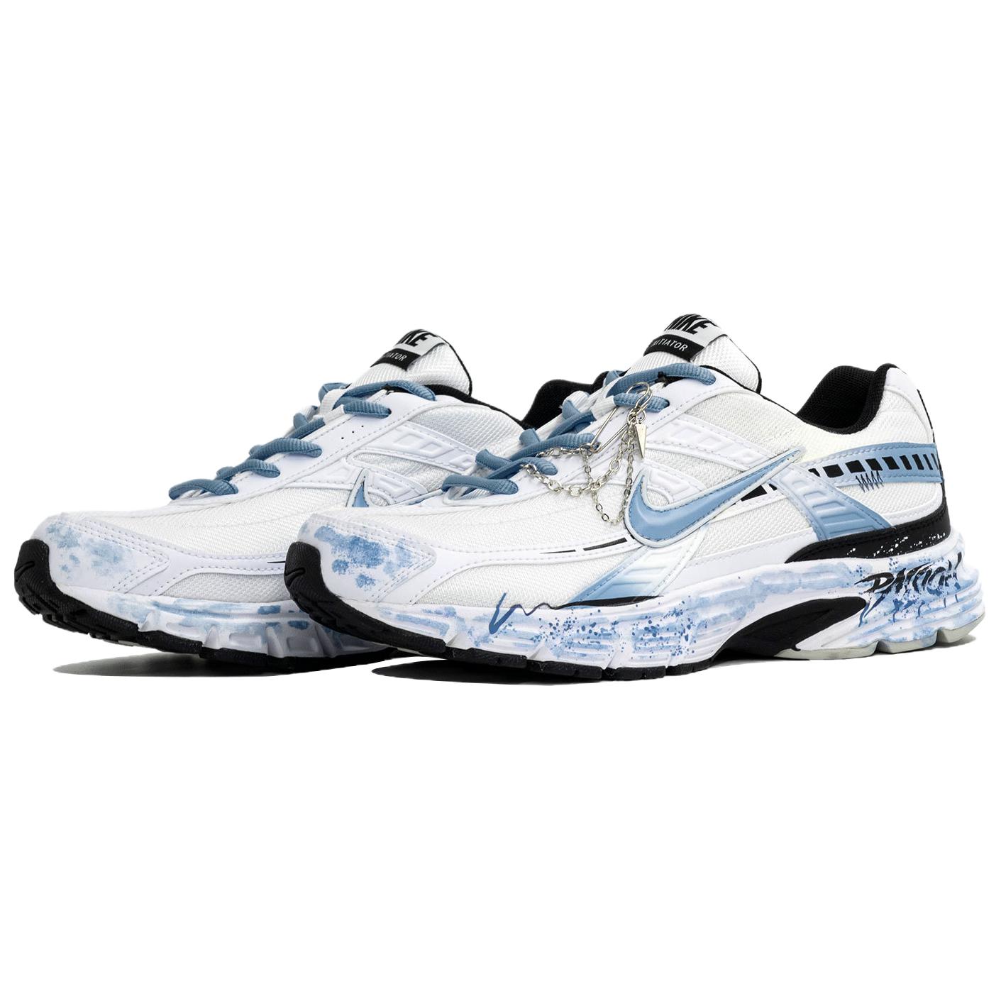 Nike Initiator Abrasion Resistant Low top Running Shoes Men’s White Blue