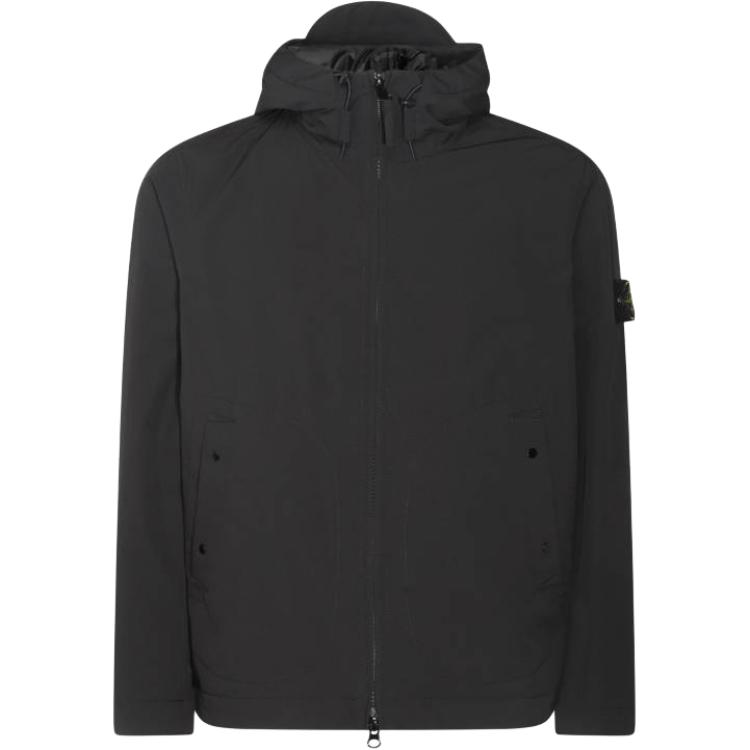 Мужская куртка STONE ISLAND FW25 SOFT SHELL (черная)