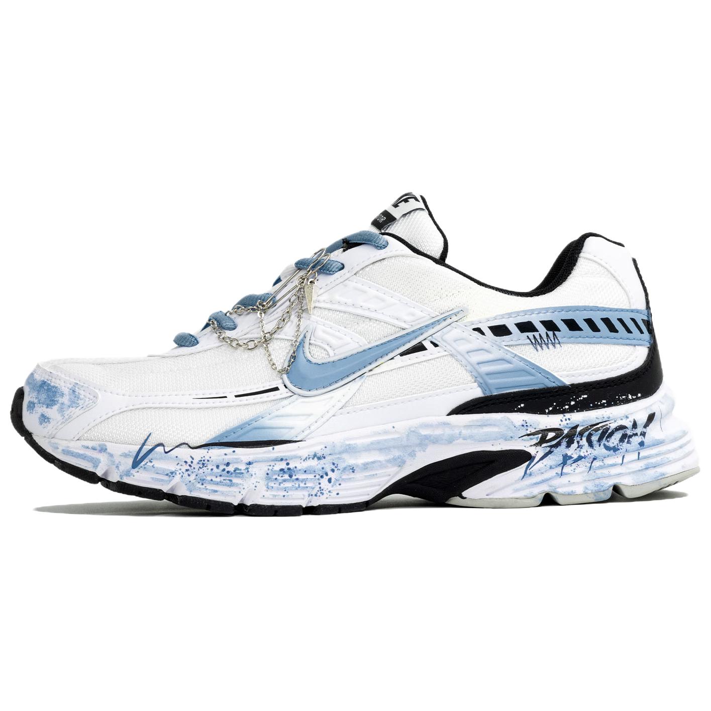 Nike Initiator Abrasion Resistant Low top Running Shoes Men’s White Blue