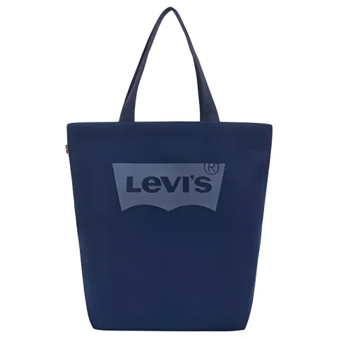 Levi's Cotton Tote Bag, Shopping Bag, Handbag, Shoulder Bag Medium Women's Dark Blue