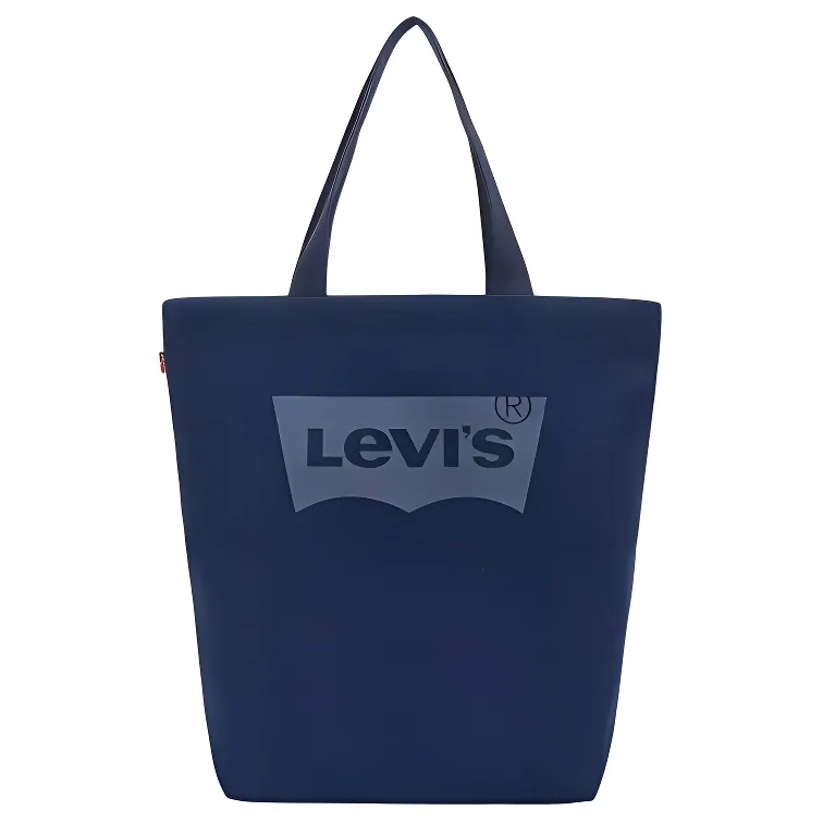 Levi's Cotton Tote Bag, Shopping Bag, Handbag, Shoulder Bag Medium Women's Dark Blue