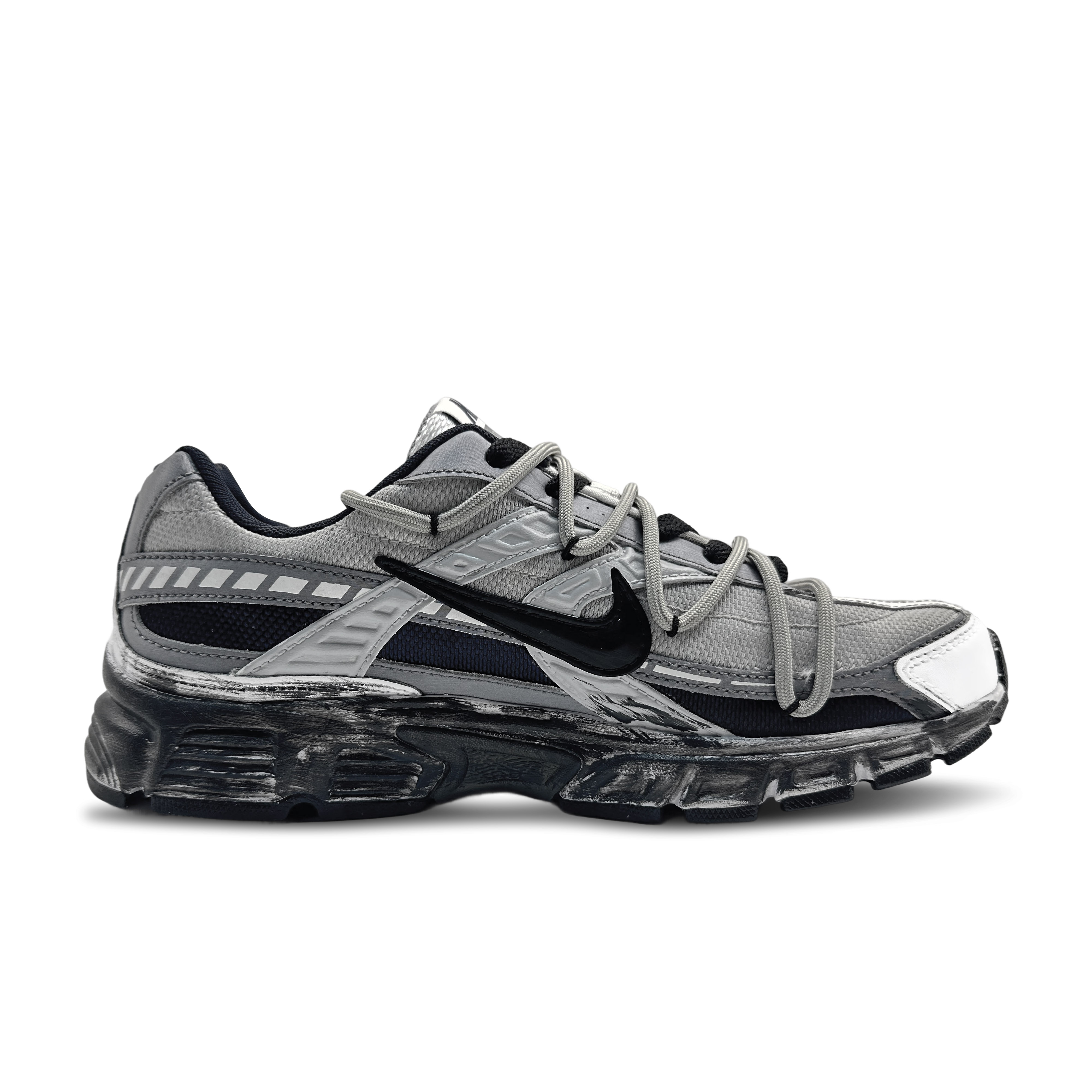 Nike Initiator Cow Split Leather Cushioning Balance Low top Casual Training Running Shoes Unisex Gray