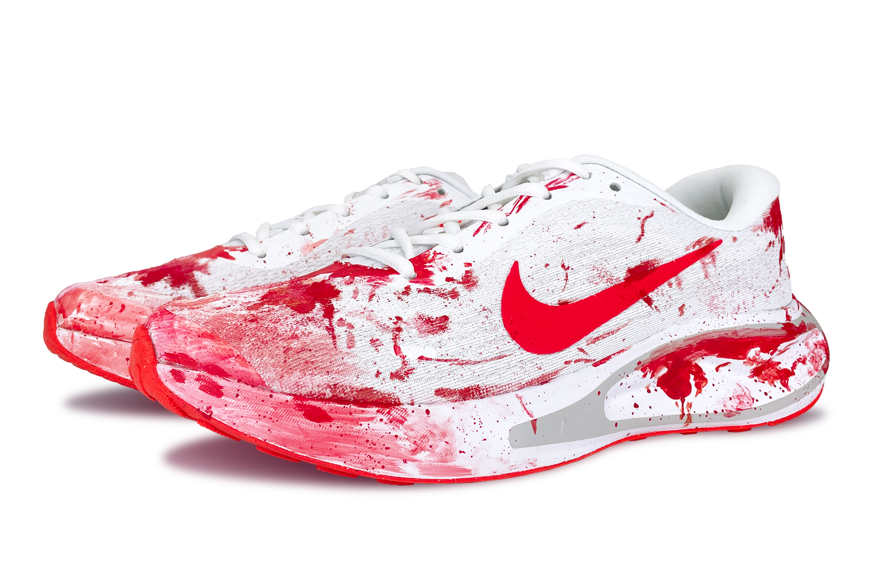 Nike Journey Run Abrasion Resistant Abrasion Resistant Low top Running Shoes Men’s Red White
