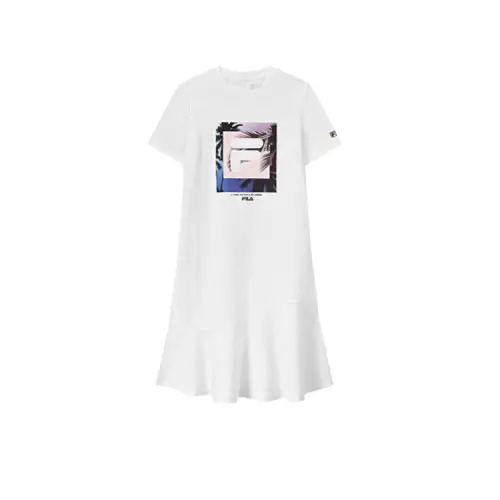 FILA Short Sleeved Dress Women's White