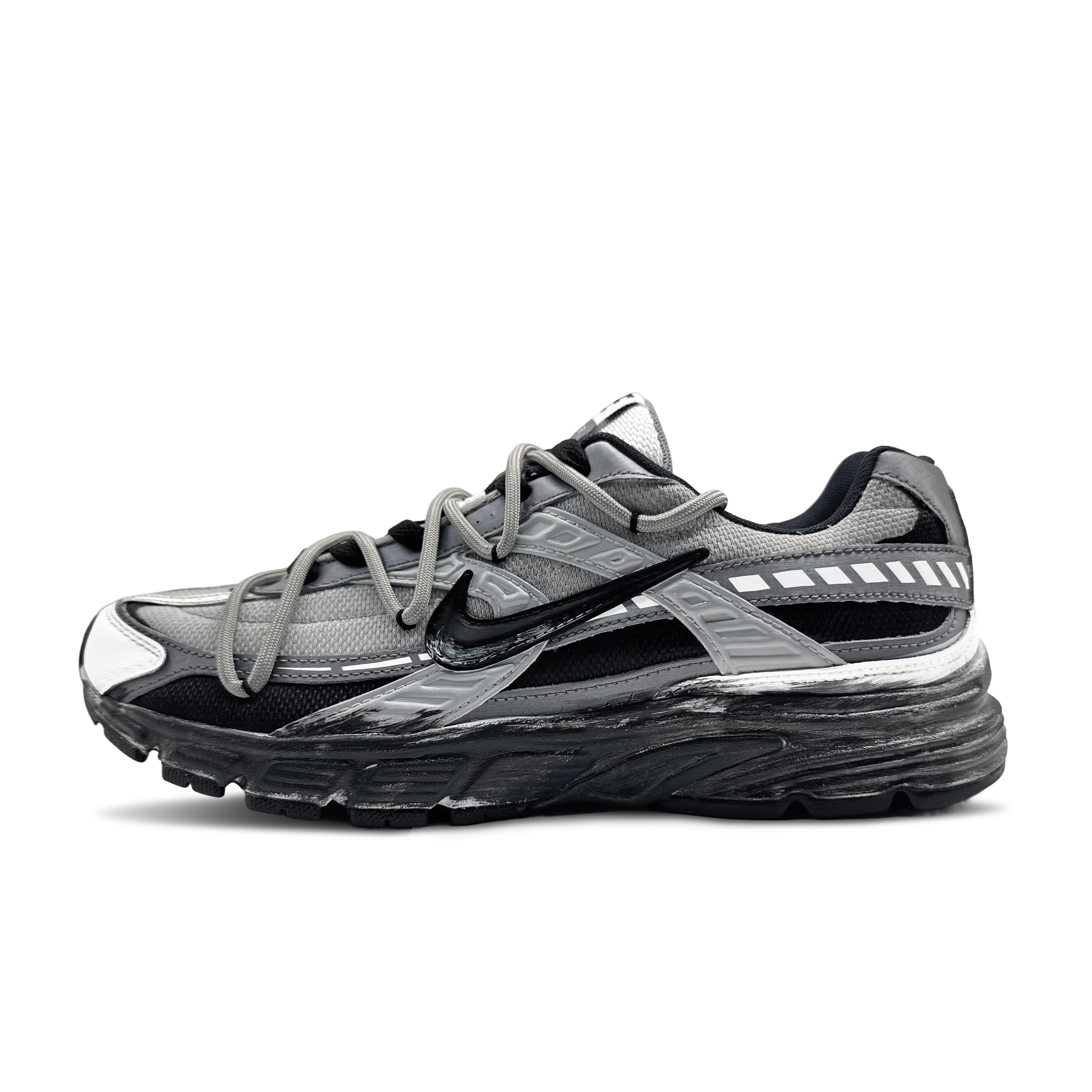 Nike Initiator Cow Split Leather Cushioning Balance Low top Casual Training Running Shoes Unisex Gray