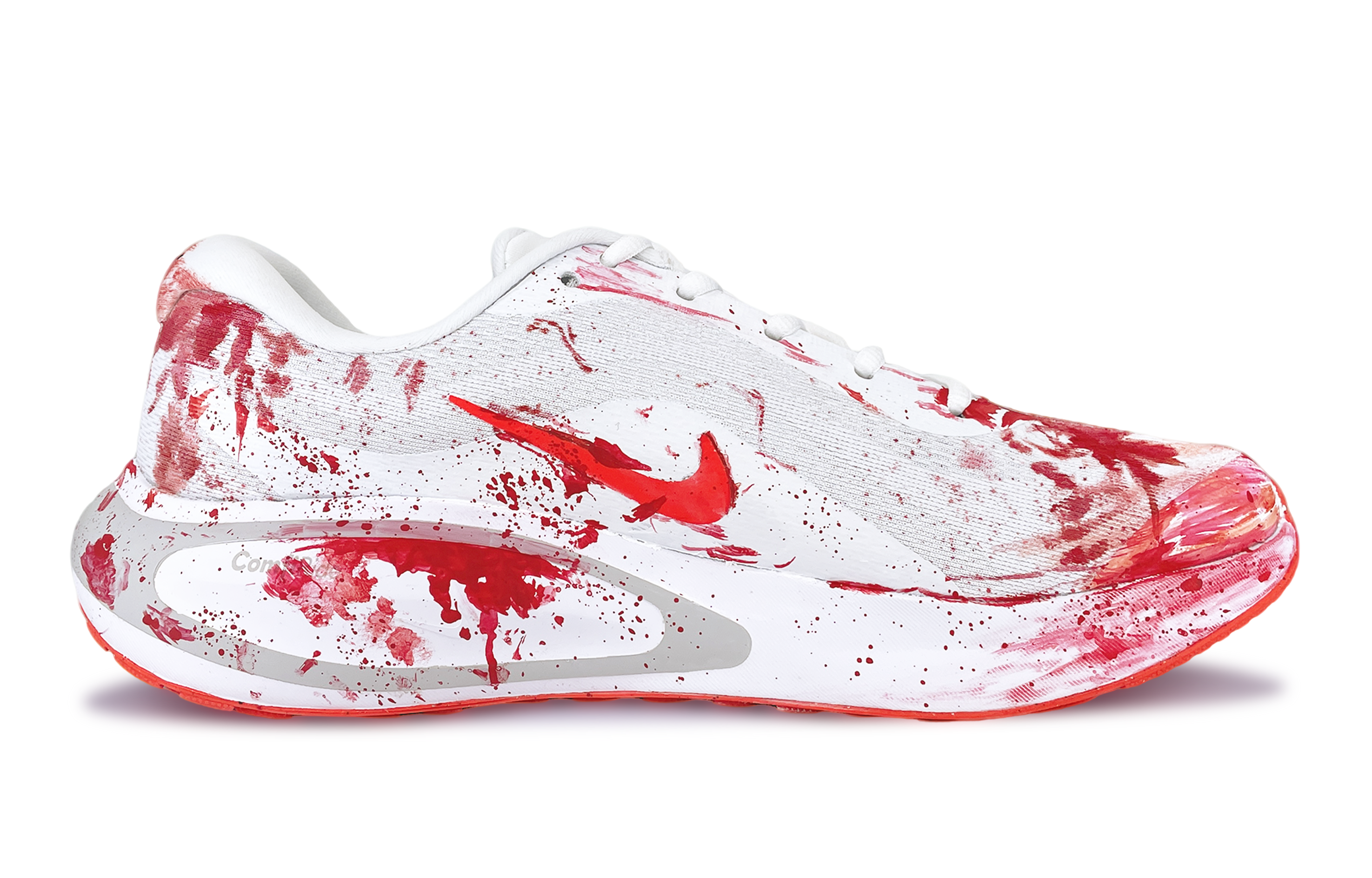 Nike Journey Run Abrasion Resistant Abrasion Resistant Low top Running Shoes Men’s Red White