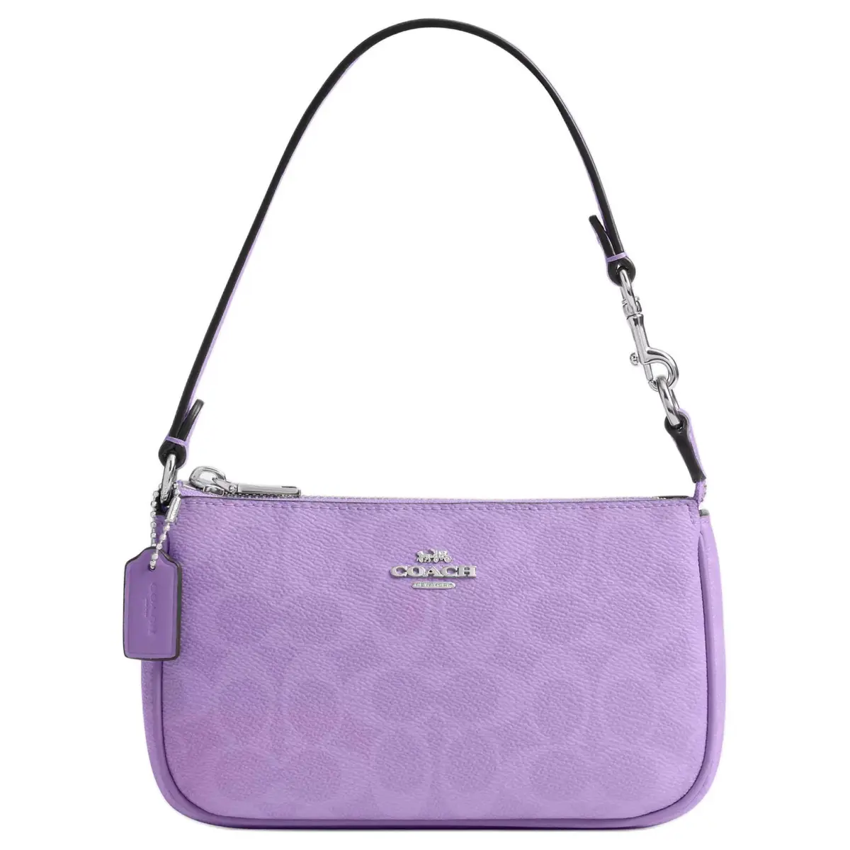COACH Nolita Coated Canvas Shoulder Bag Small Women's Purple