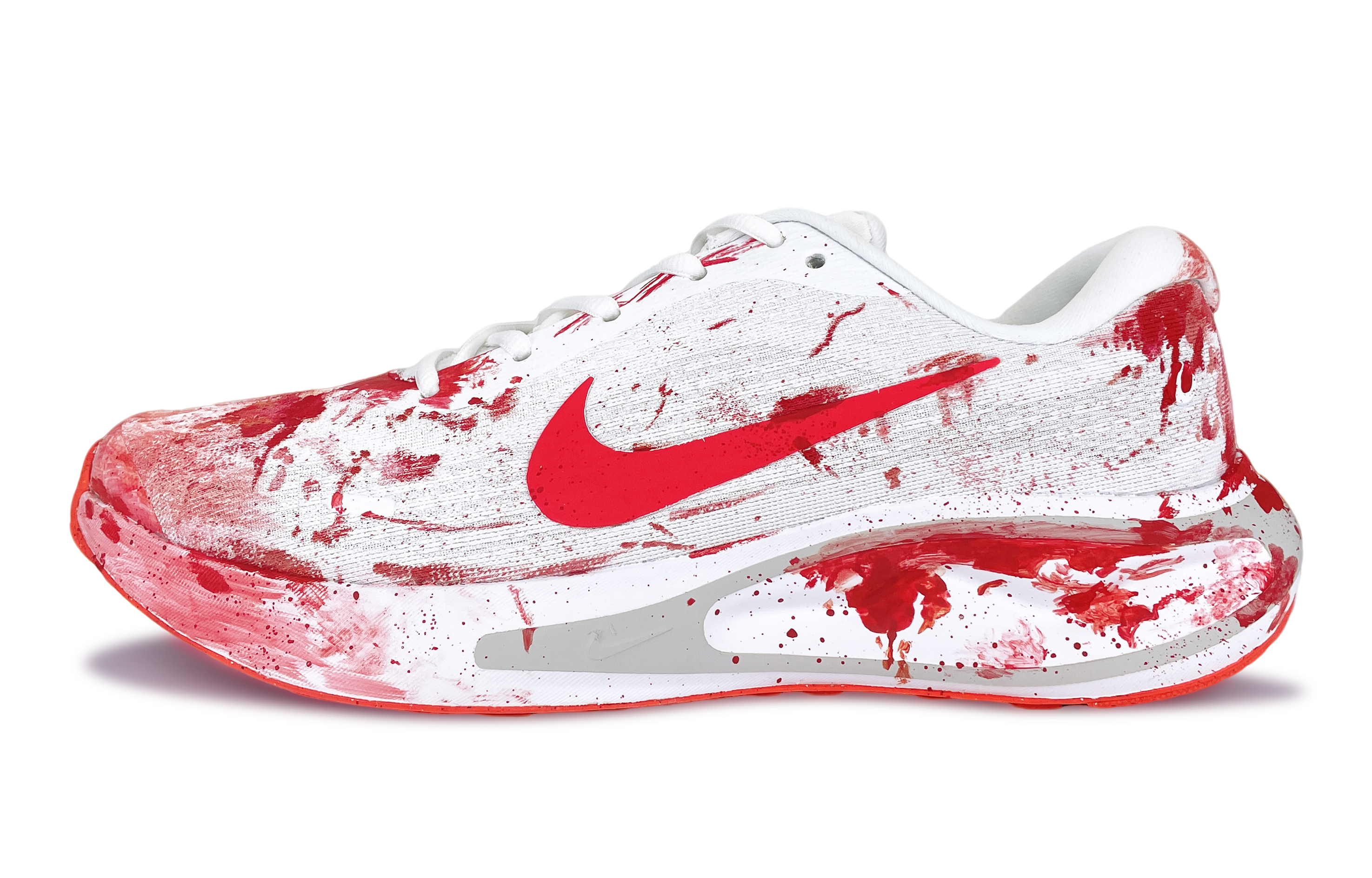 Nike Journey Run Abrasion Resistant Abrasion Resistant Low top Running Shoes Men’s Red White