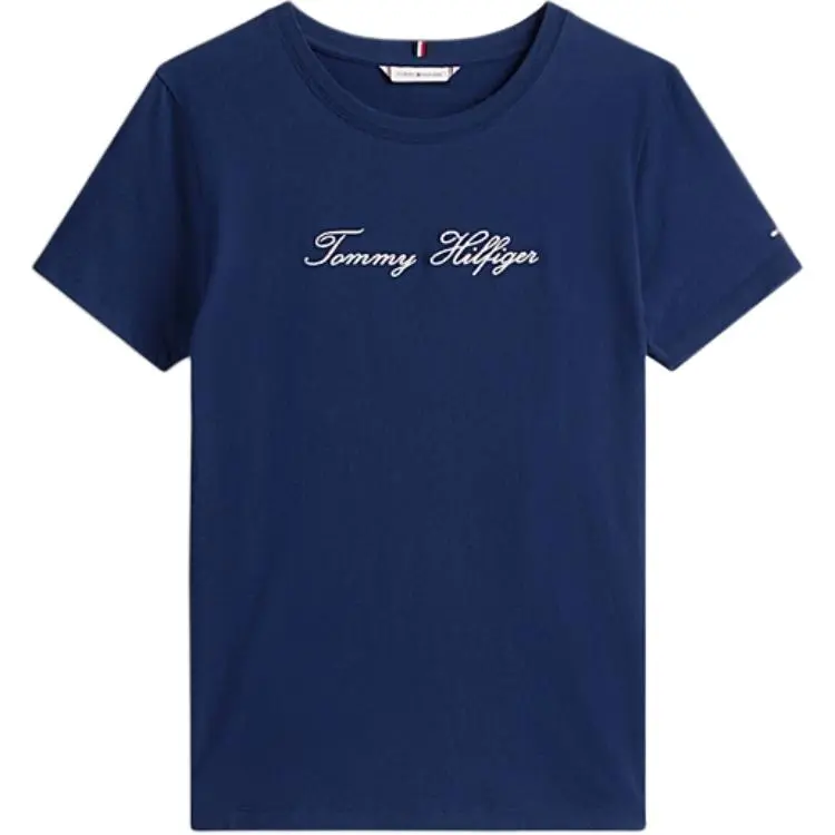 Tommy Hilfiger embroidered-logo cotton T-shirt