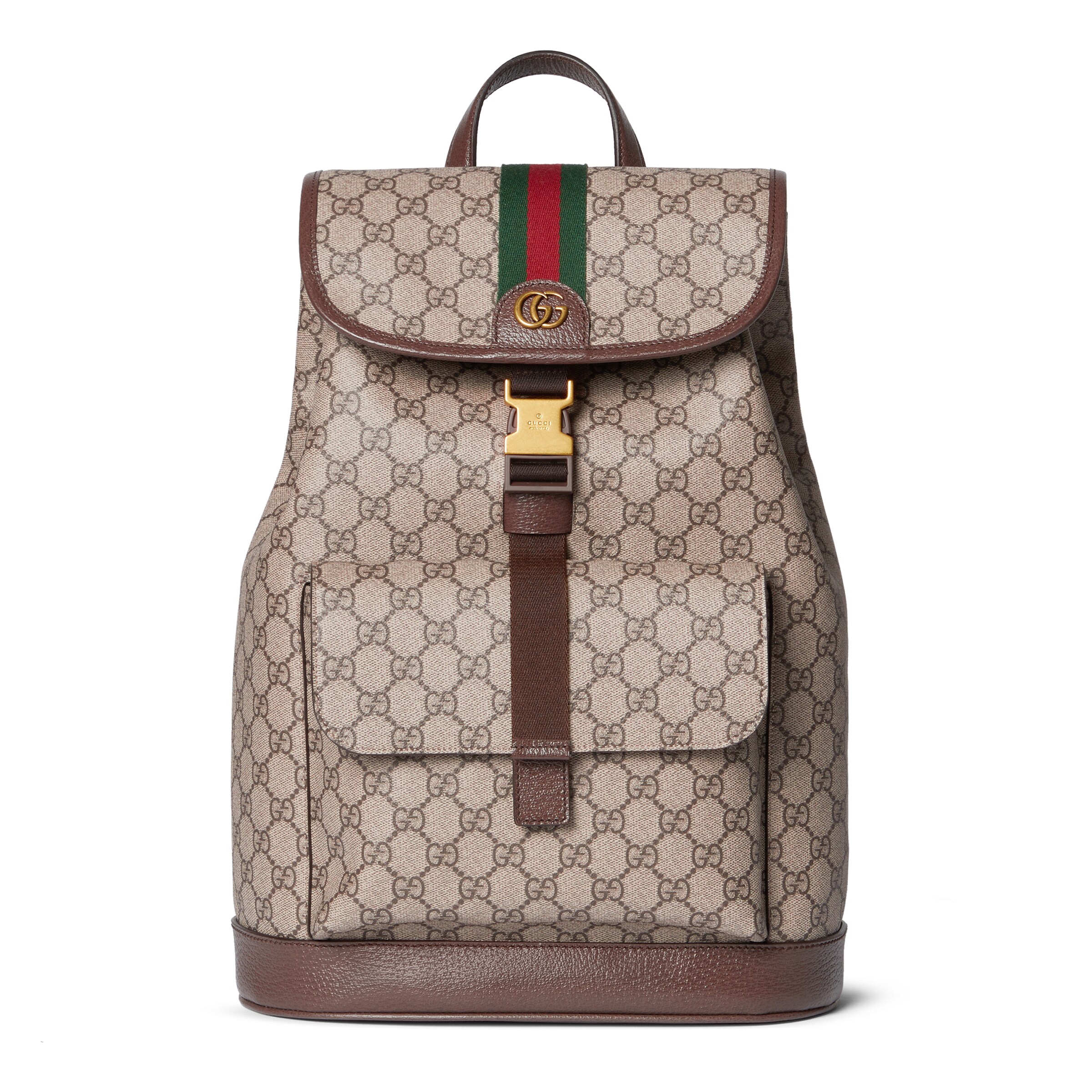 Женский рюкзак Gucci Ophidia (бежево-коричневый)