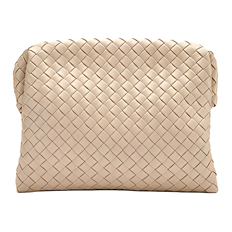 Bottega Veneta Sheepskin Clutch Men's Oat