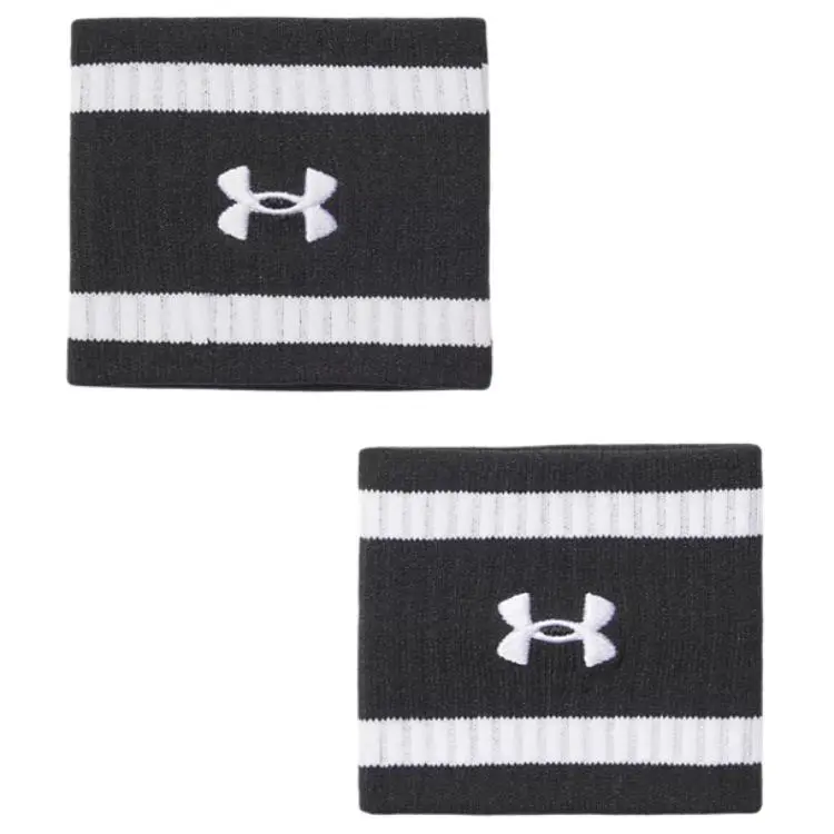 Under Armour Polyester, Nylon, Elastane Wristbands Unisex Black