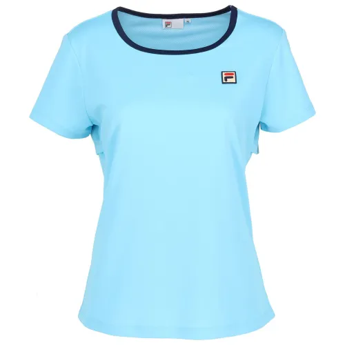 FILA Shirts Women's Blue Crew Neck Moderate