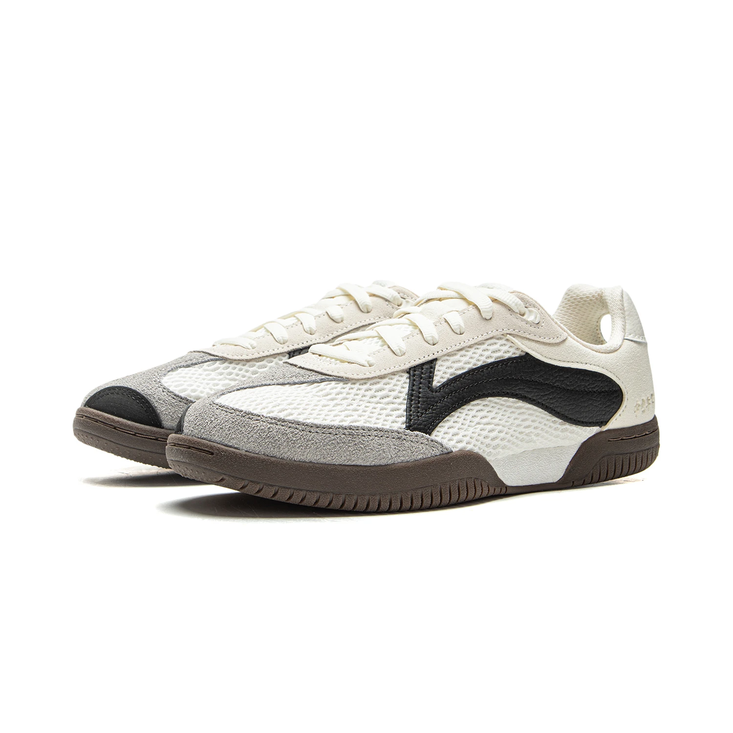 Li Ning Abrasion Resistant Breathable Low top Table Tennis Shoes Unisex White Black Gray