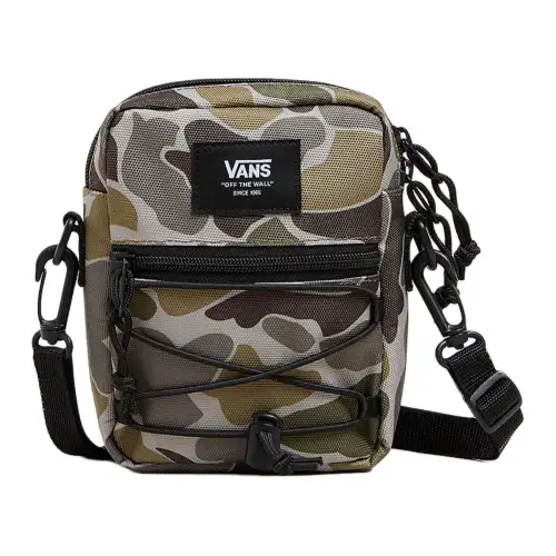 Vans Polyester Shoulder Bag, Crossbody Bag Unisex Army Green