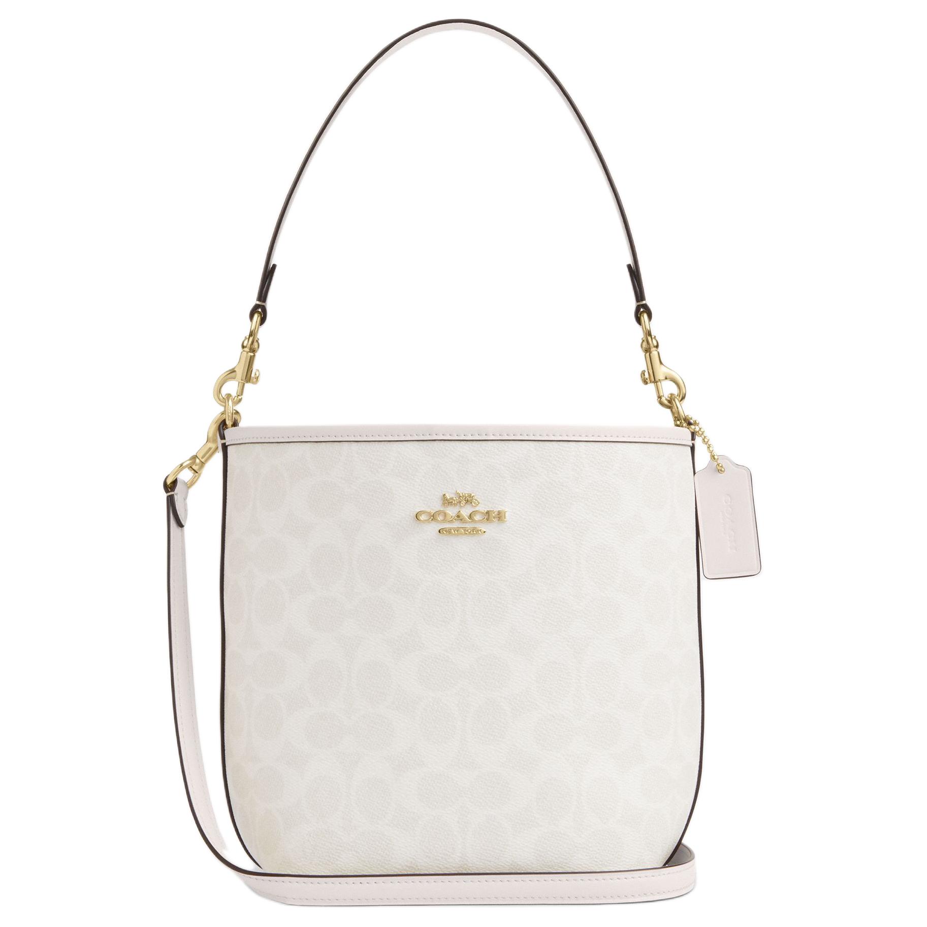 Женская сумка COACH City Bucket 16 (белая)