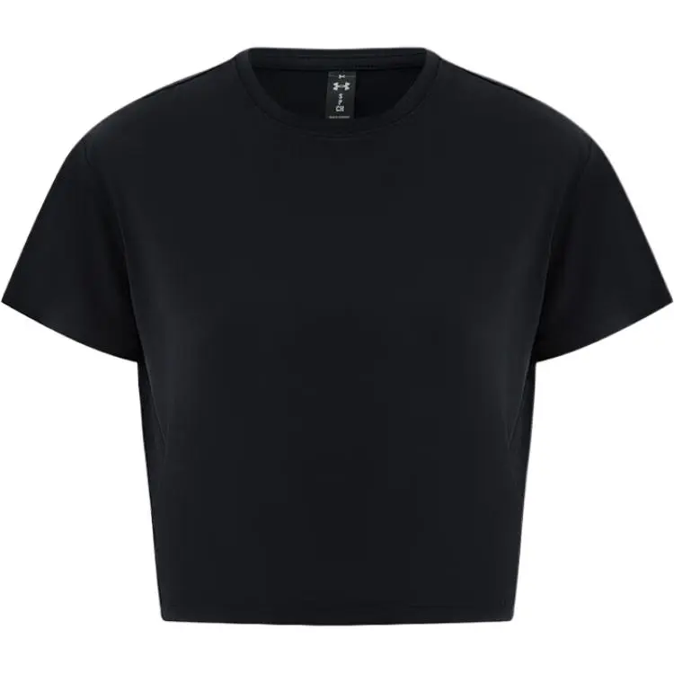 Under Armour T-Shirts Women's Black Crew Neck Moderate