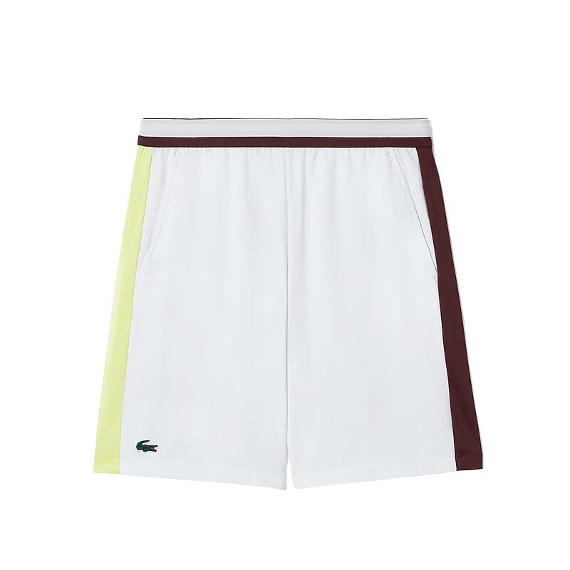 Мужские шорты LACOSTE (красно-бело-желтые)