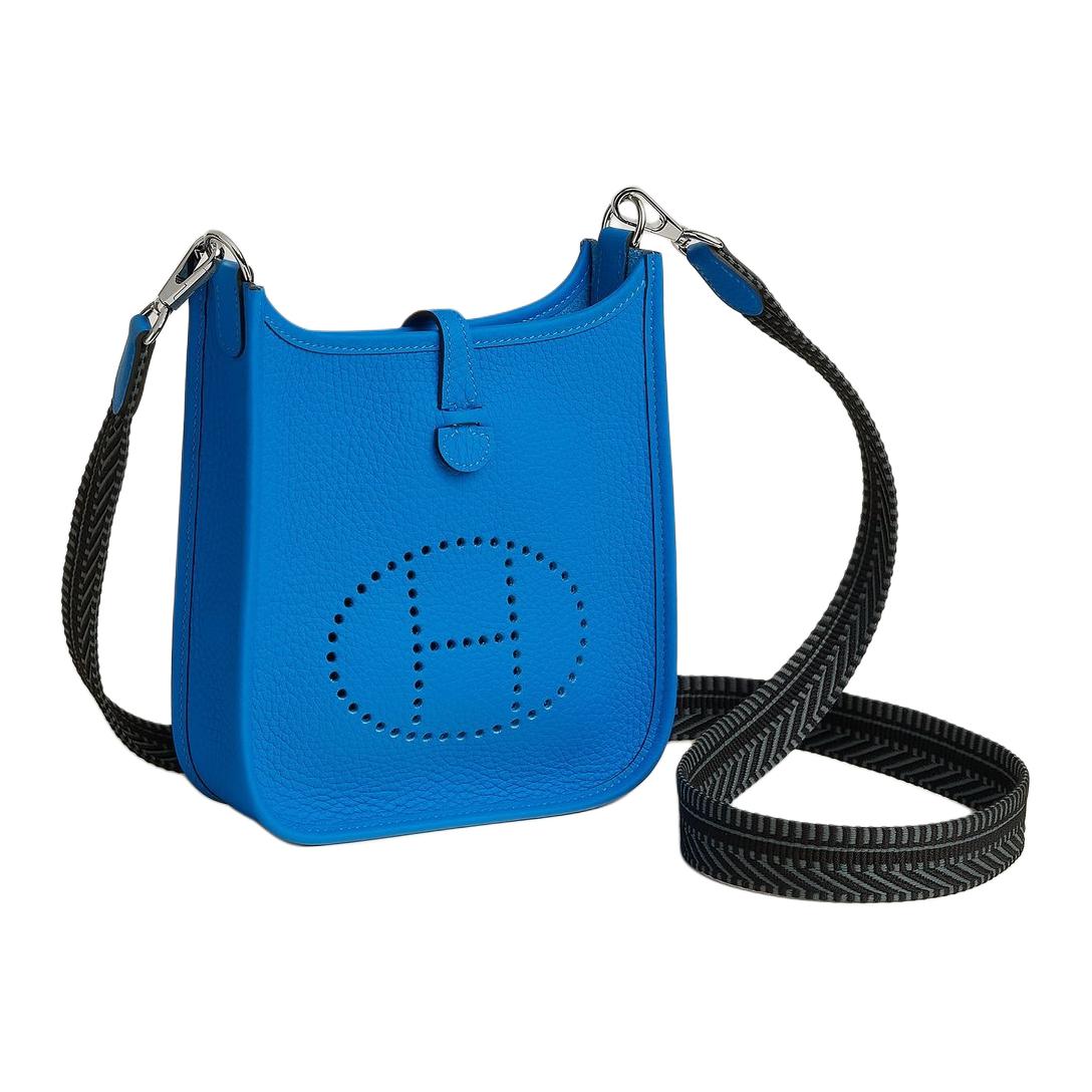 Женская сумка Hermes Evelyne 16 (синяя)
