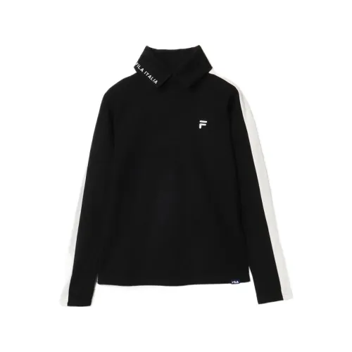 FILA Golf Collection Shirts Women's Black Lapel Moderate Other
