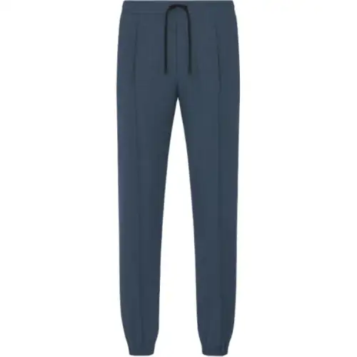 DIOR FW25 Knitted Sweatpants Men's Dark Blue