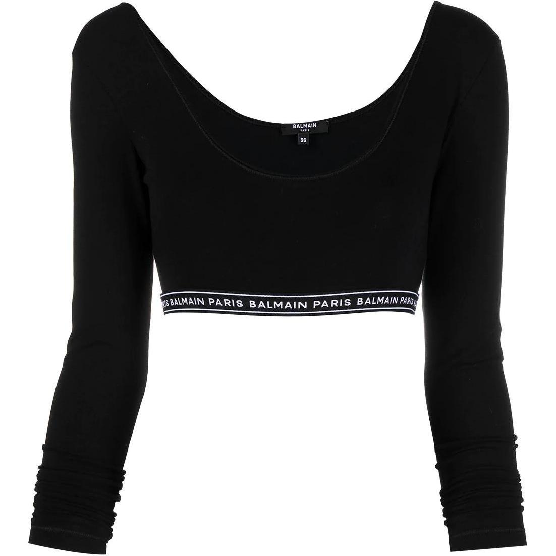 Женская футболка BALMAIN BALMAIN SS23 T (черный)