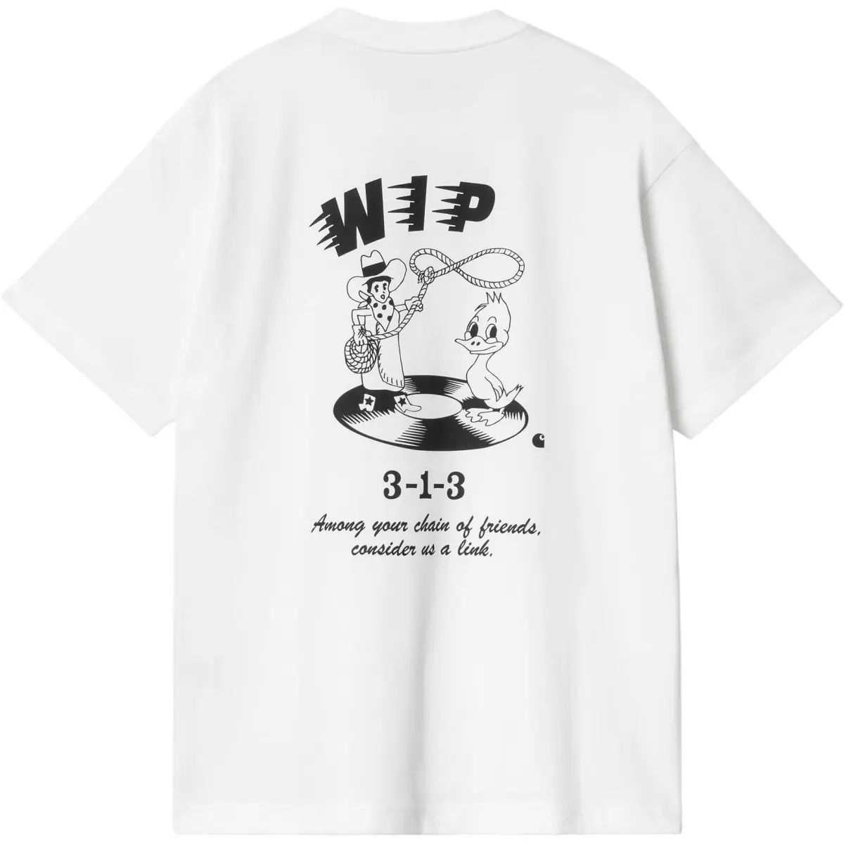 Carhartt WIP Logo Printed Crewneck T Shirt