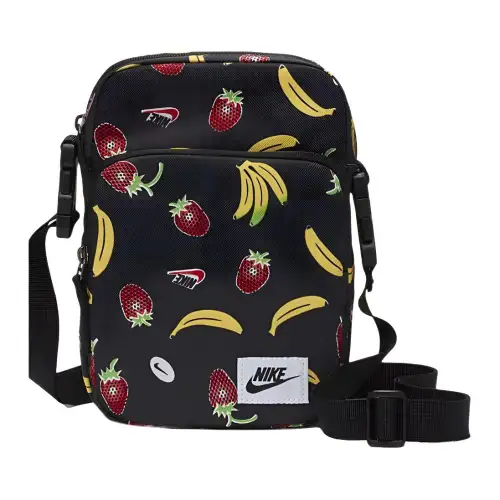 Nike Fabric Shoulder Bag, Crossbody Bag Regular Unisex Black
