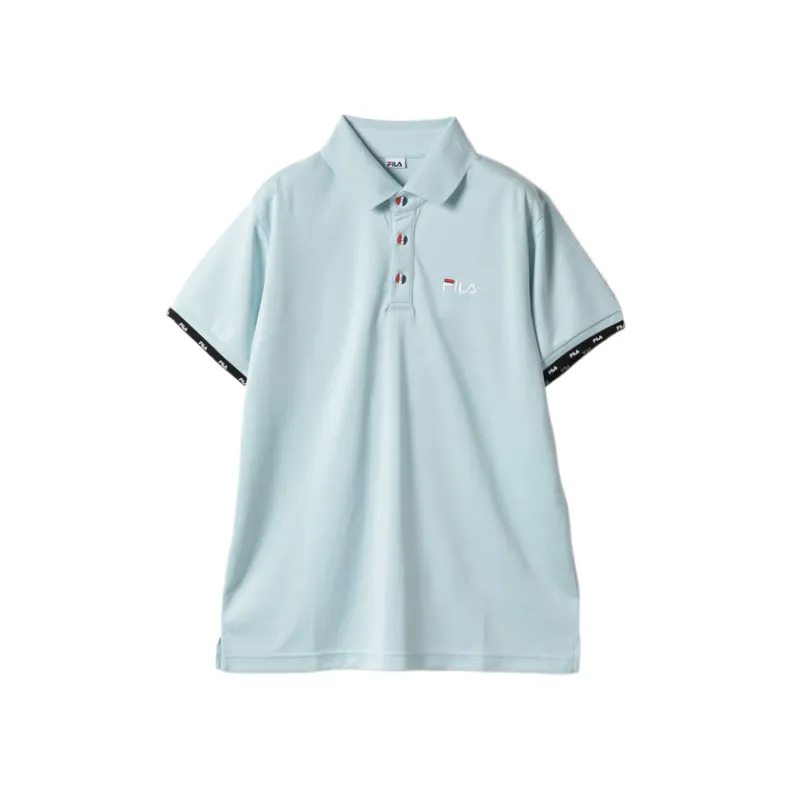 FILA Polo Shirts Women's Blue Polo Collar Moderate Straight Fit