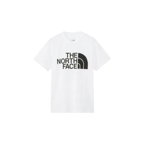 THE NORTH FACE T Shirts Women's White Crew Neck Thin Straight Fit