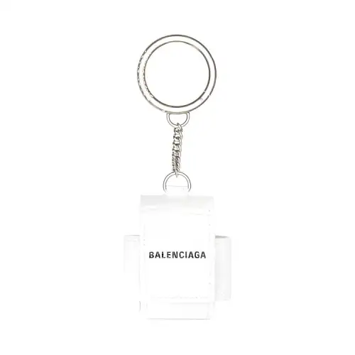 Balenciaga Cow Leather Earphone Case Men's White