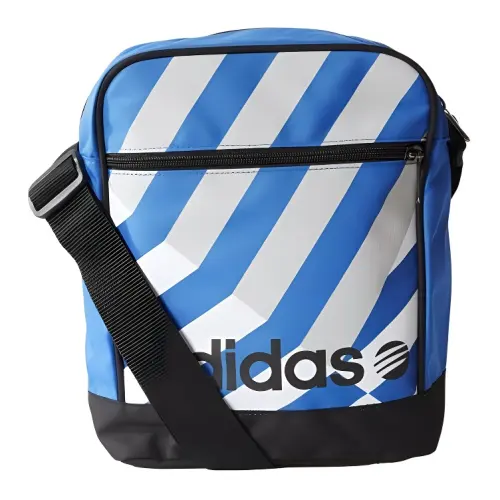 Adidas Polyester Tag And Sticker Shoulder Bag Unisex Blue