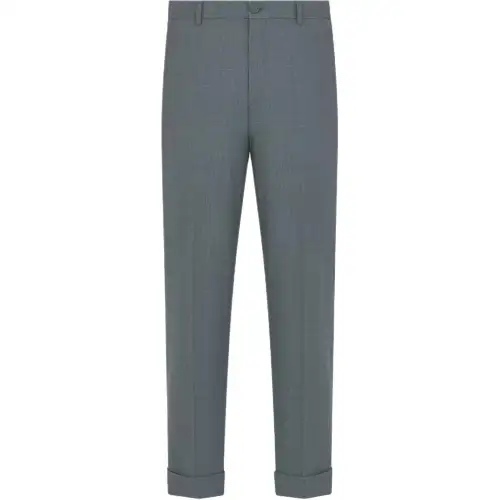 DIOR Casual Pants Men's Gray Moderate Straight Fit Pants