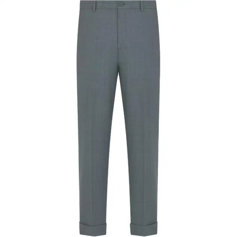 DIOR Casual Pants Men's Gray Moderate Straight Fit Pants