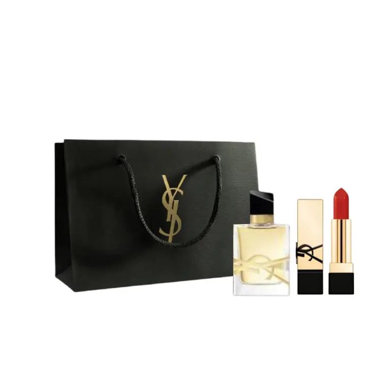 YSL, perfume, lipstick, set, sample, natural and permanent formula