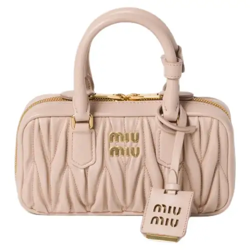 MIU MIU Arcadie Leather Shoulder Bag, Crossbody Bag, Handbag Mini Women's Pink