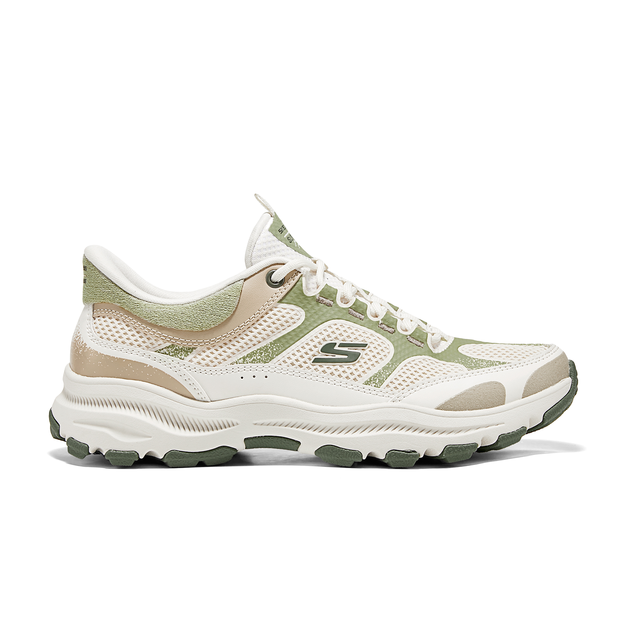 Skechers Abrasion Resistant Low top Hiking Shoes Women’s White Green
