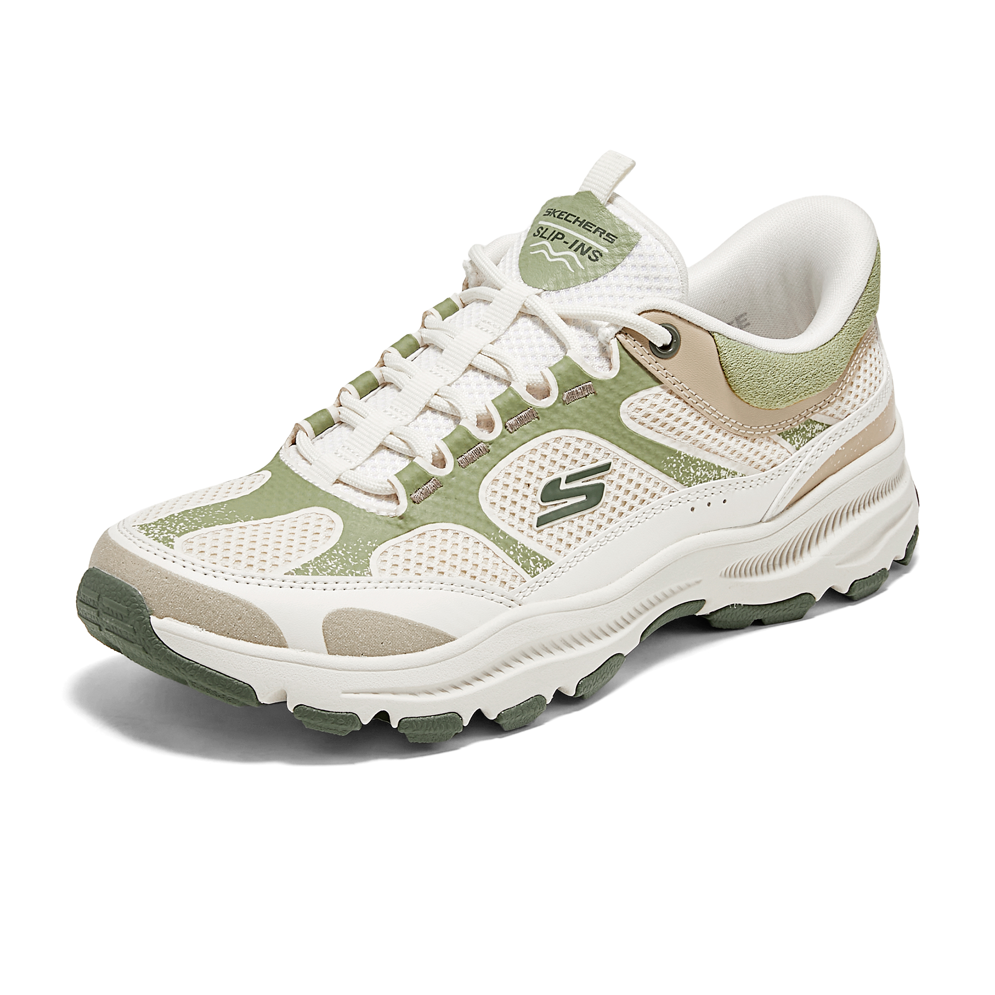 Skechers Abrasion Resistant Low top Hiking Shoes Women’s White Green
