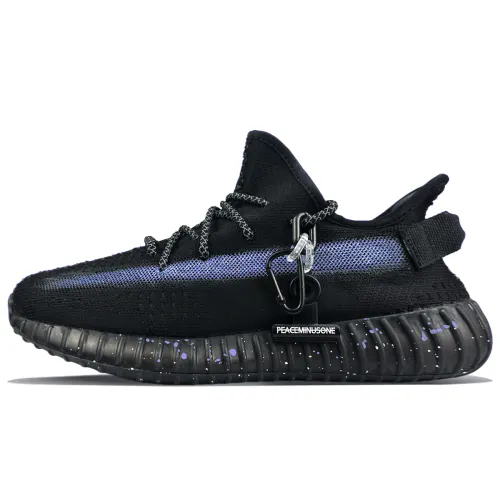 Adidas Originals Yeezy Boost 350 V2 Abrasion Resistant Abrasion Resistant Low top Casual Shoes Unisex Black