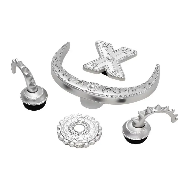 Crocs Zinc Alloy Shoe Accessories Unisex Silver