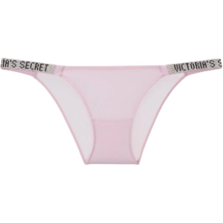 Женские трусы Victoria's Secret Logo Briefs (черные)