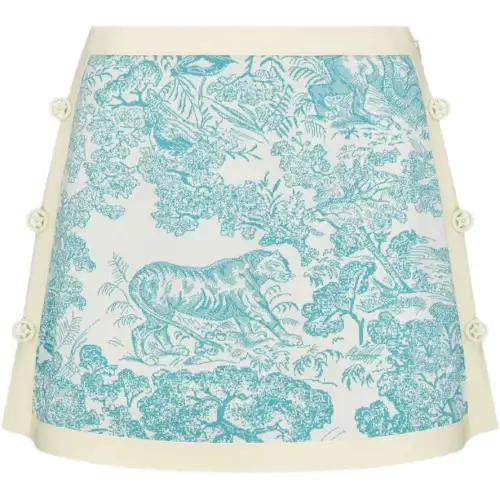 DIOR Dioriviera FW25 Casual Short Skirts Women's Green